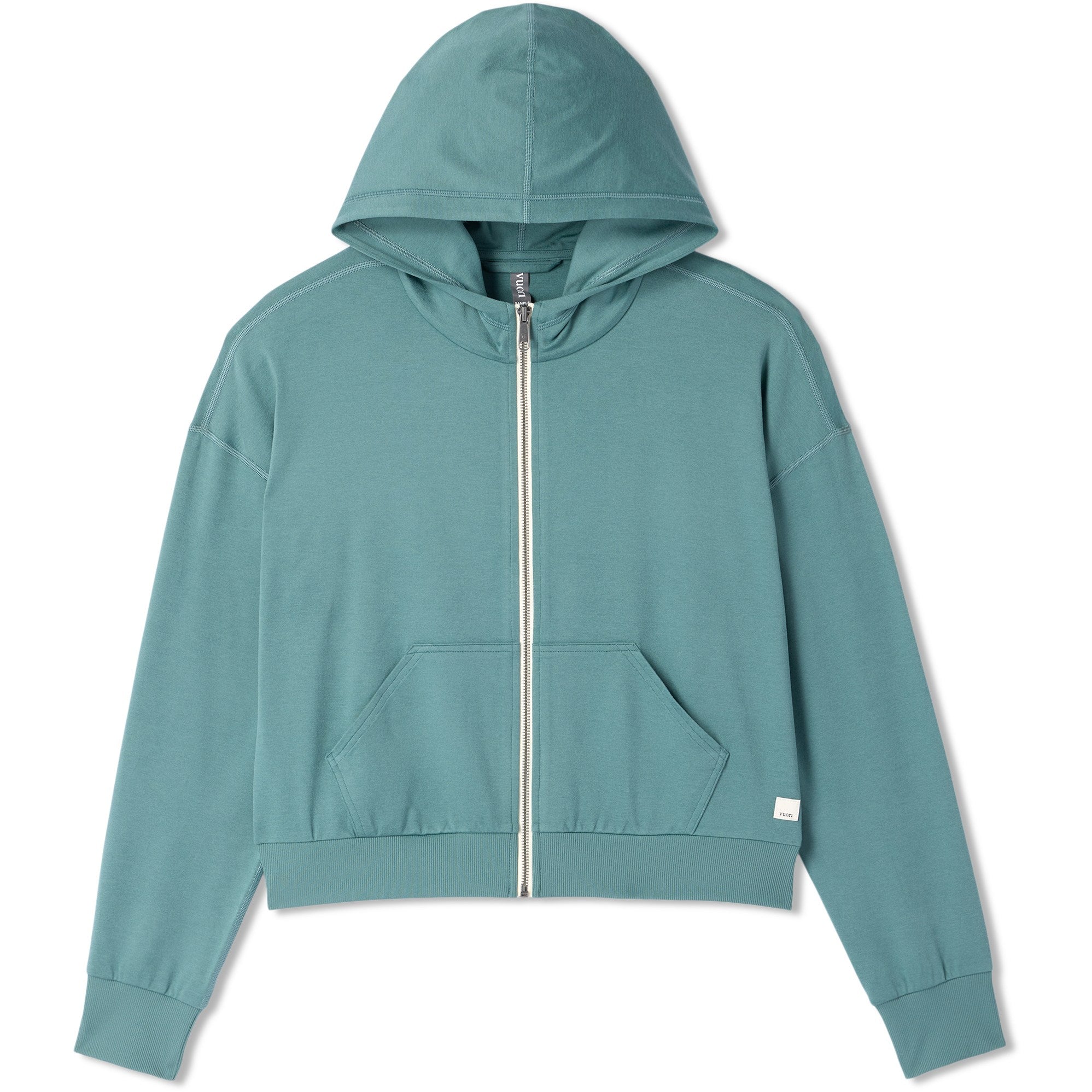 Vuori Halo Modern Full Zip Hoodie - Bluegrass Heather
