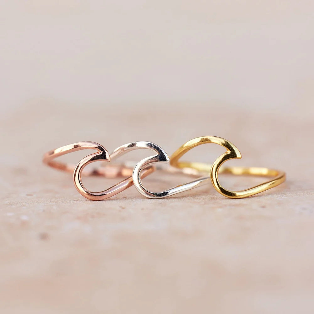 Pura Vida 'Gold Wave' Ring