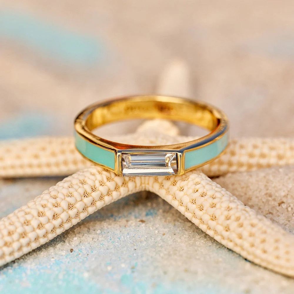 Pura Vida 'Miami Beach' Two-Tone Ring
