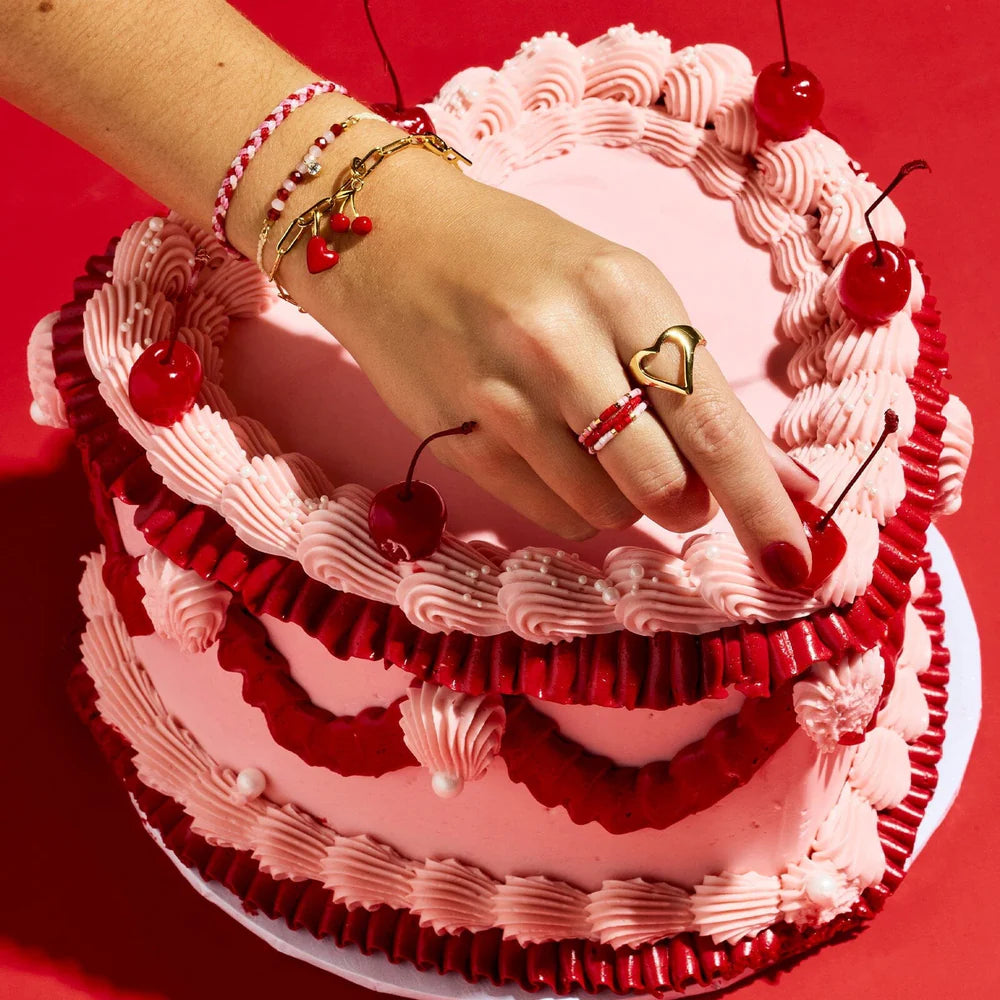 Pura Vida 'Be Mine' Stretch Ring