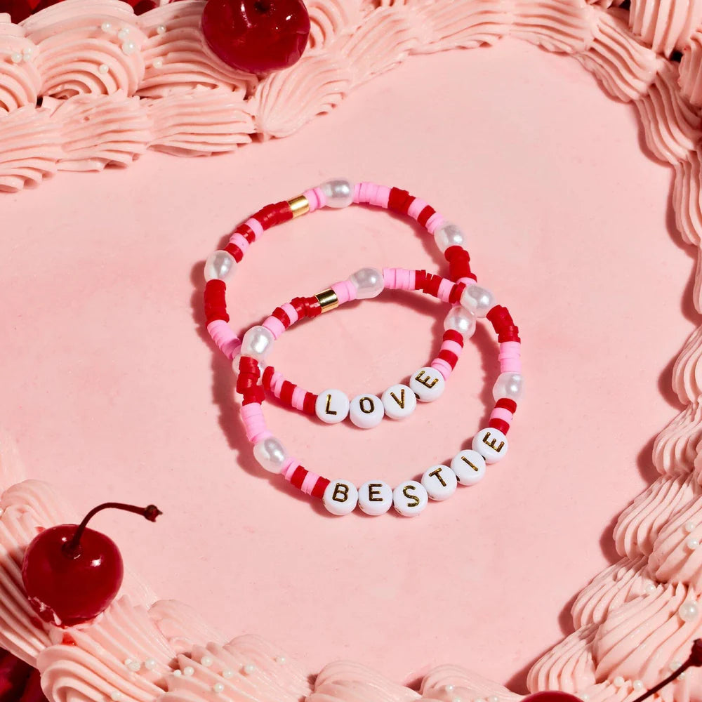 Pura Vida 'Love' Vinyl Disc Bracelet