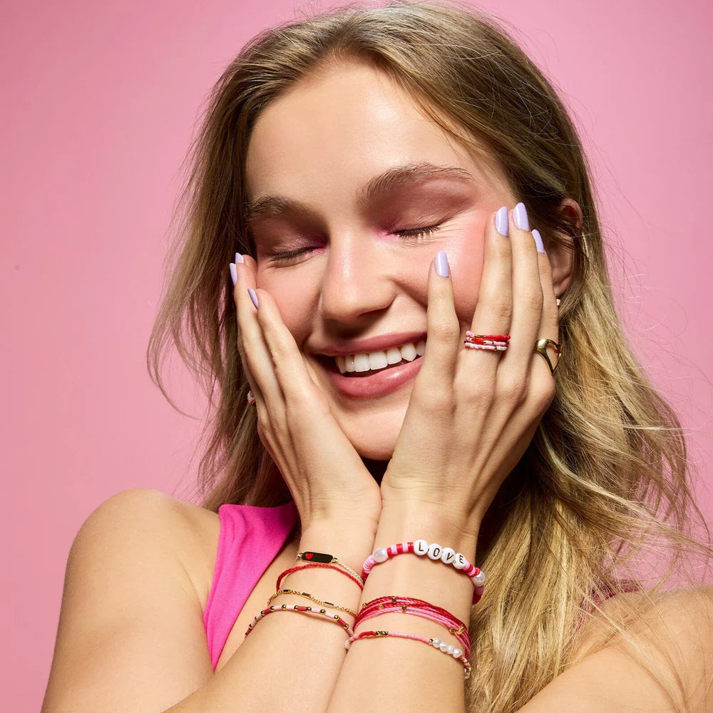 Pura Vida 'Love' Vinyl Disc Bracelet