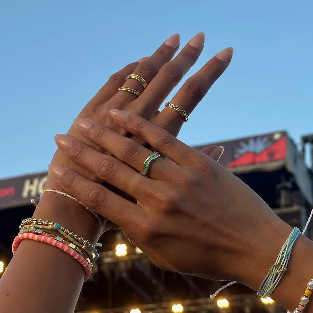 Pura Vida 'Headliner Mariner' Chain Ring