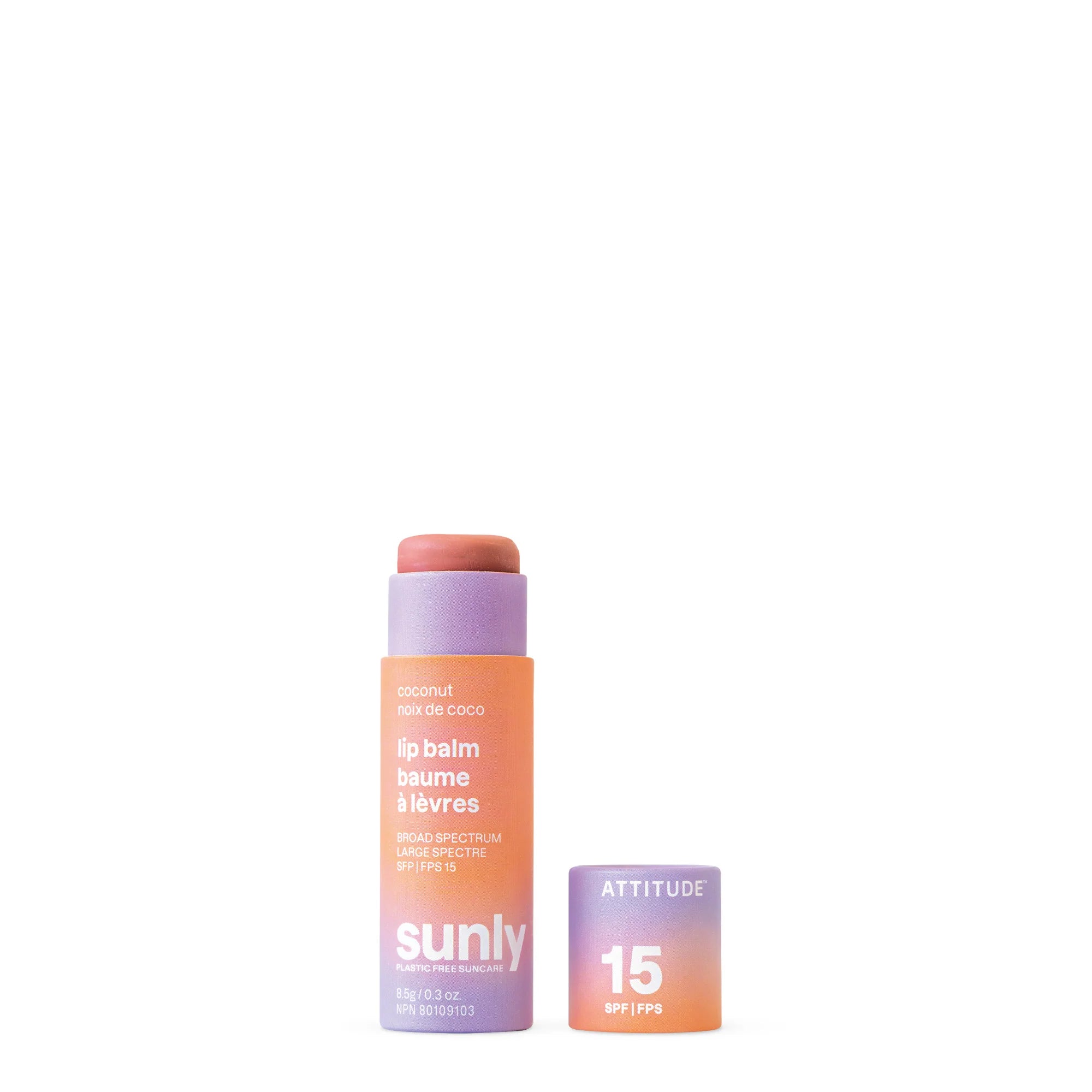 Attitude Sunly™ Tinted Lip Balm SPF 15 - Coconut