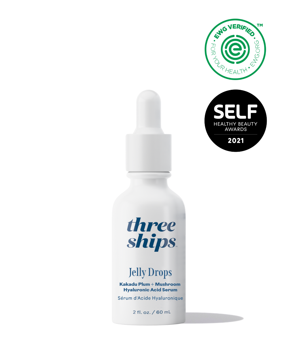 Three Ships Jumbo Jelly Drops™ Kakadu Plum + Mushroom Hyaluronic Acid Serum