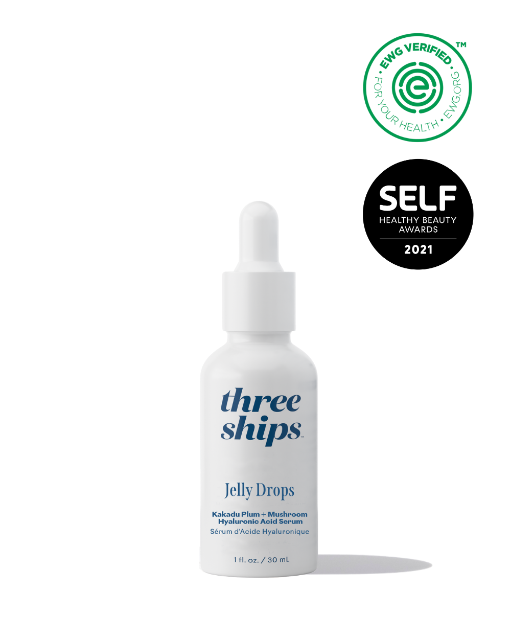 Three Ships Jelly Drops™ Kakadu Plum + Mushroom Hyaluronic Acid Serum