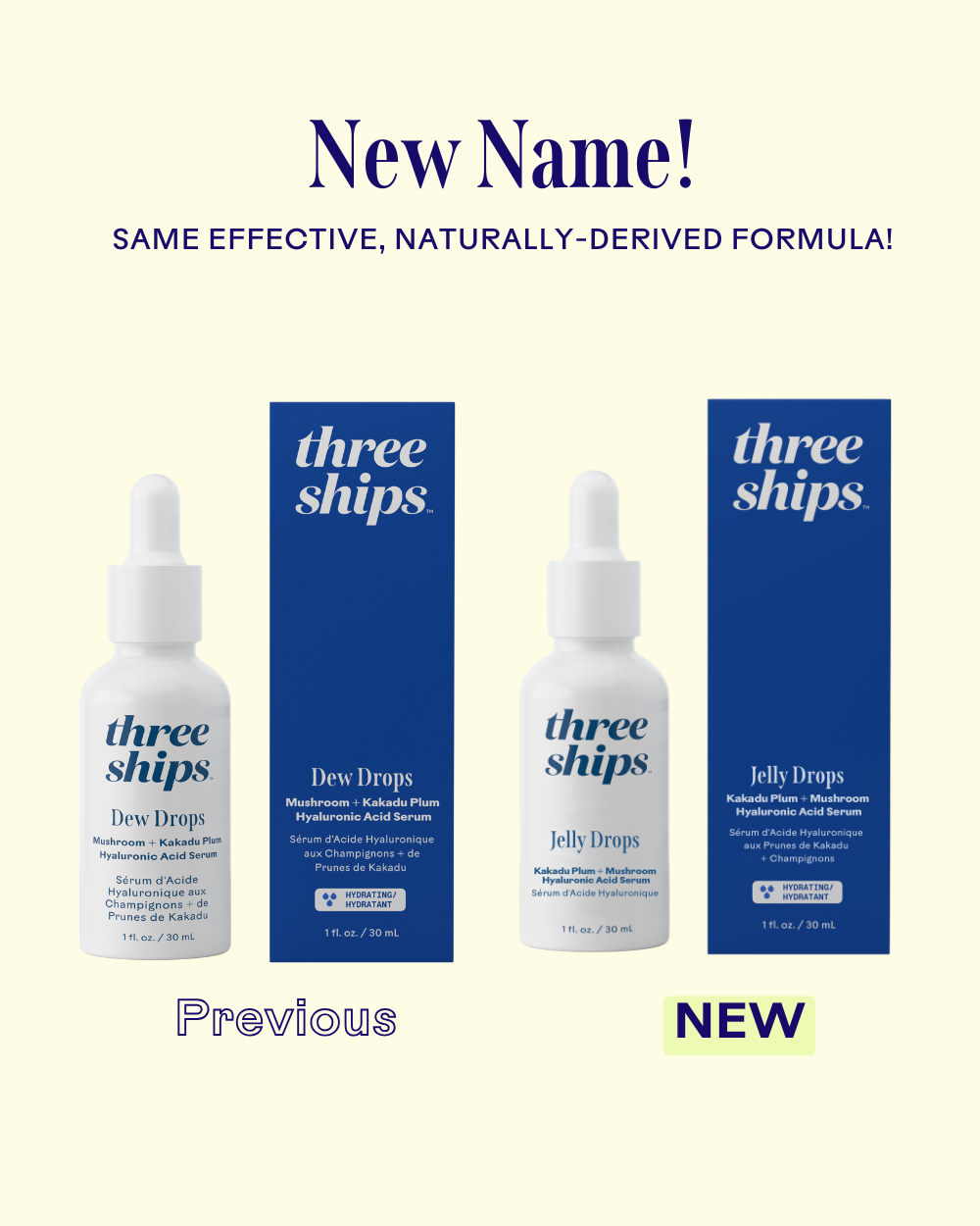 Three Ships Jelly Drops™ Kakadu Plum + Mushroom Hyaluronic Acid Serum