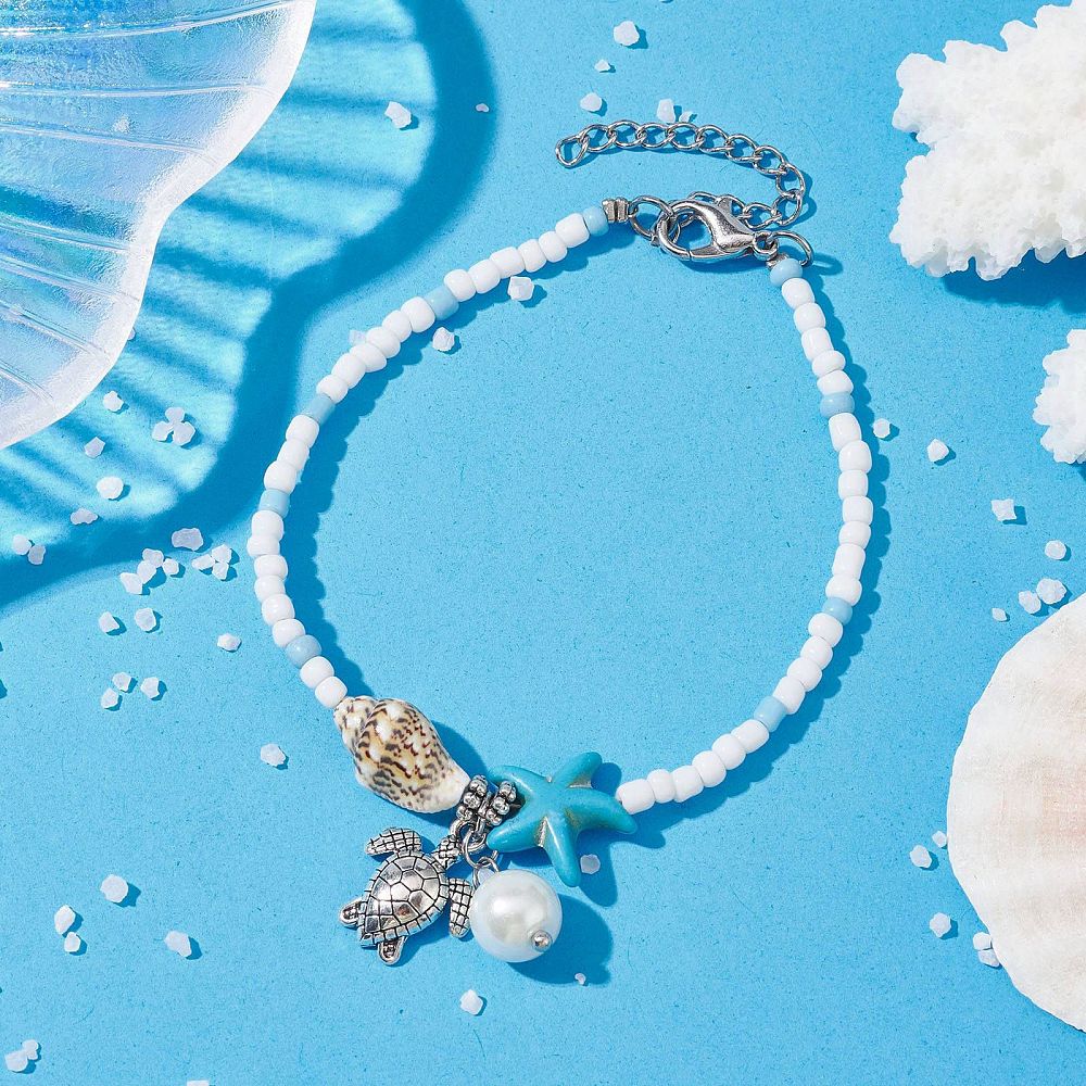 LA on the Bay Blue Beach Charm Bracelet