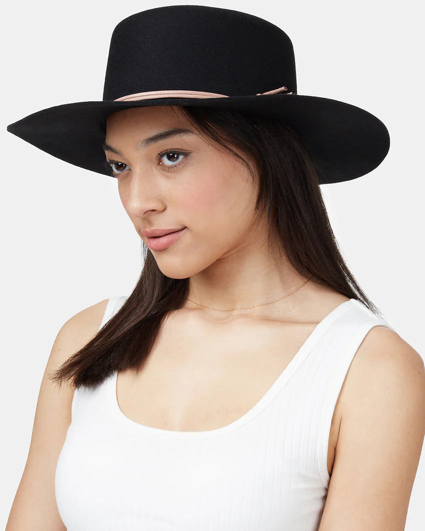 Tentree Harlow Boater Hat - Black