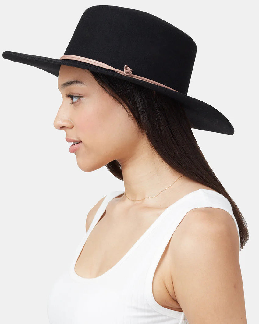 Tentree Harlow Boater Hat - Black