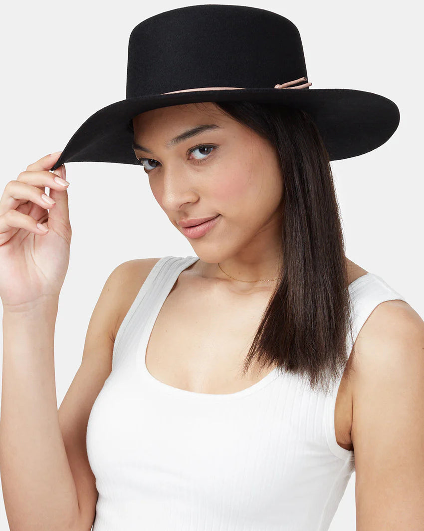 Tentree Harlow Boater Hat - Black