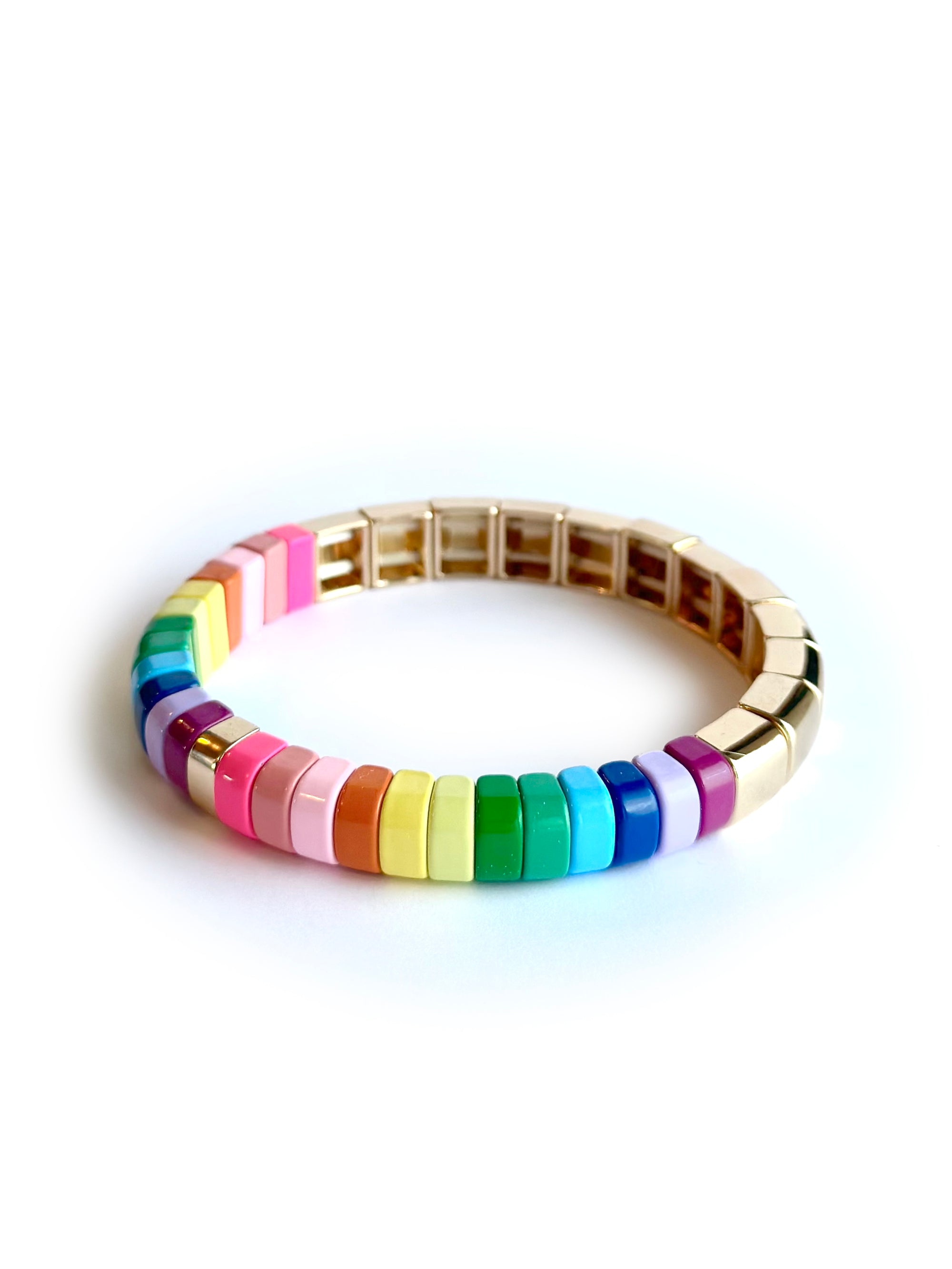Bryce Hudson Creations 'Colourful Gold Puzzle' Bracelet