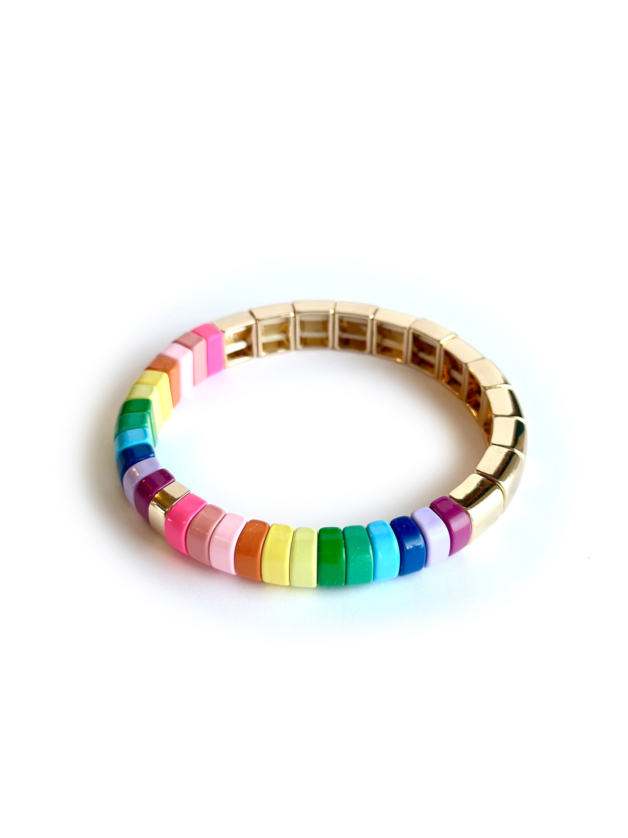 Bryce Hudson Creations 'Colourful Gold Puzzle' Bracelet