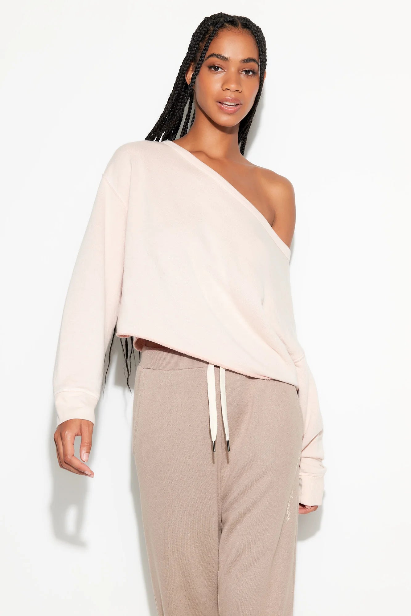 Spiritual Gangster 'Bella' Off Shoulder Sweatshirt