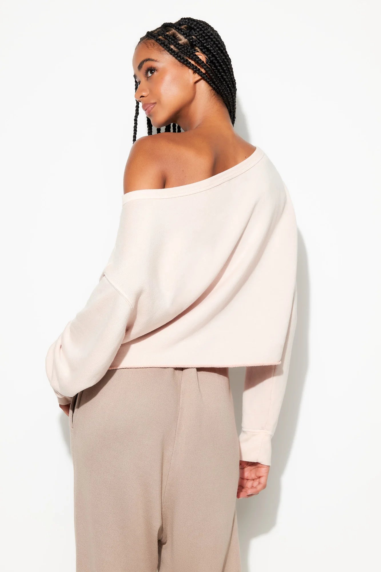 Spiritual Gangster 'Bella' Off Shoulder Sweatshirt