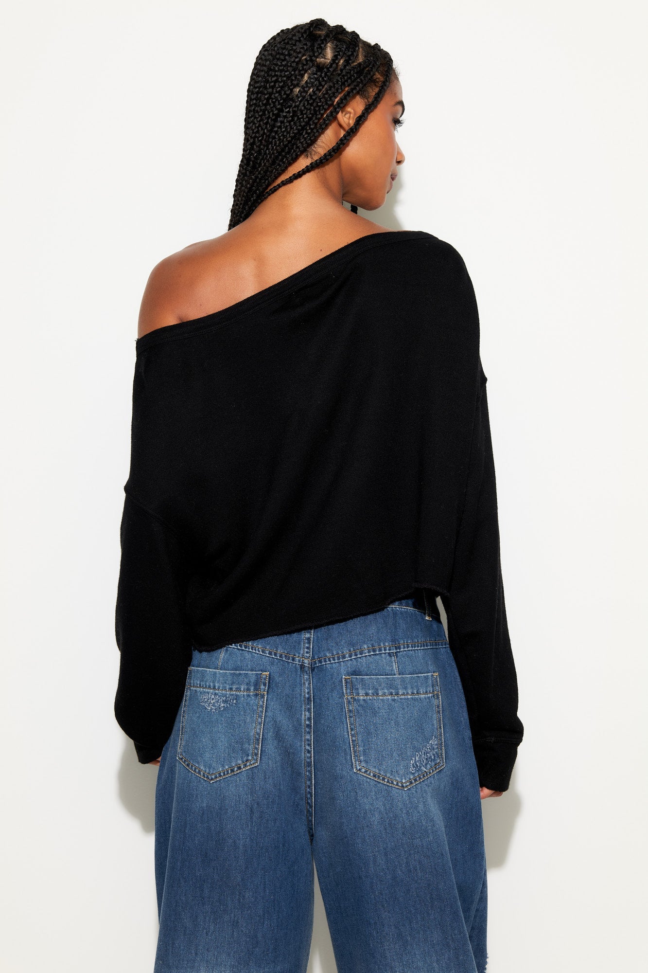 Spiritual Gangster 'Bella' Off Shoulder Sweatshirt