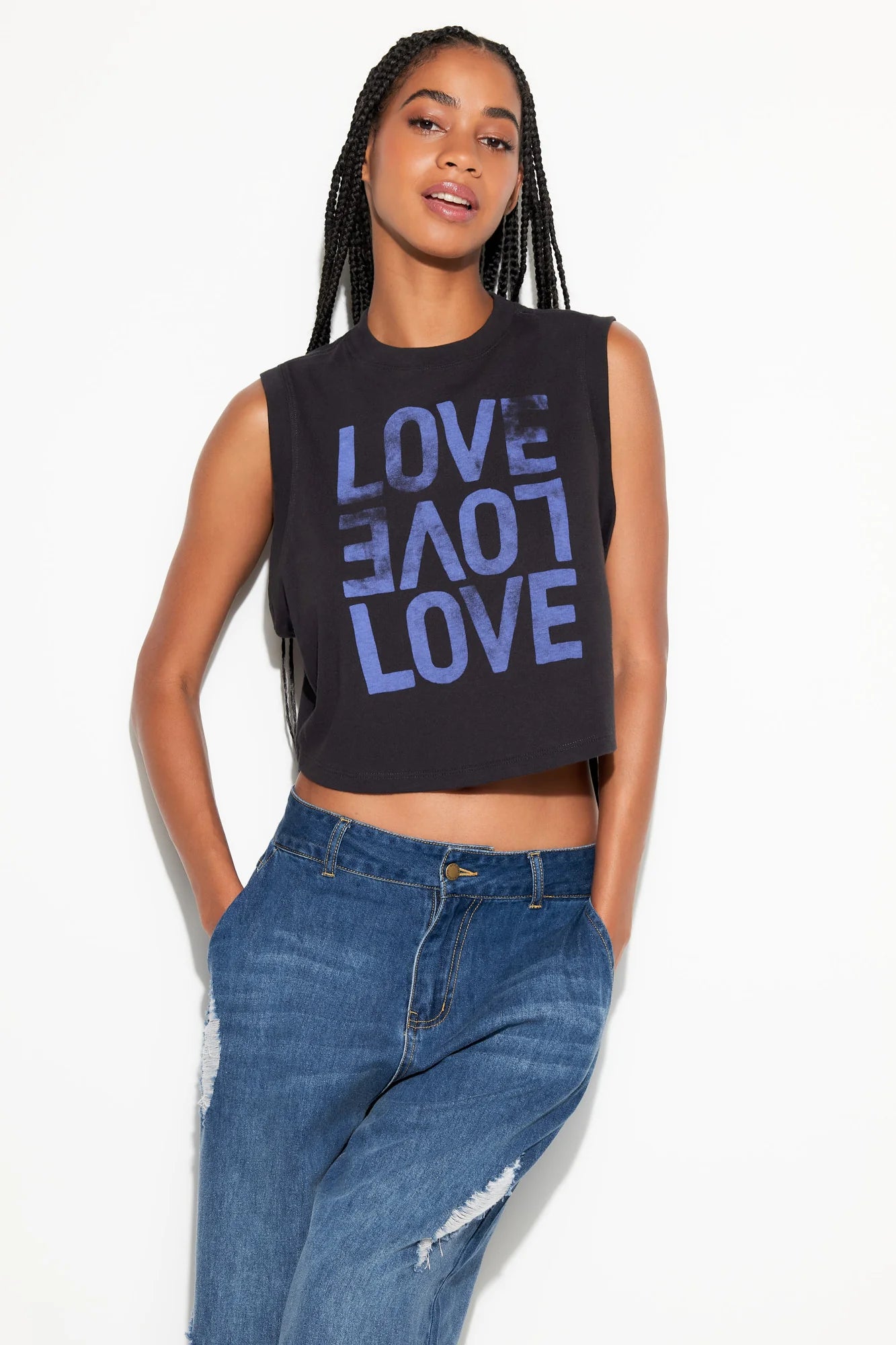 Spiritual Gangster 'Love' Crawford Crop Tank