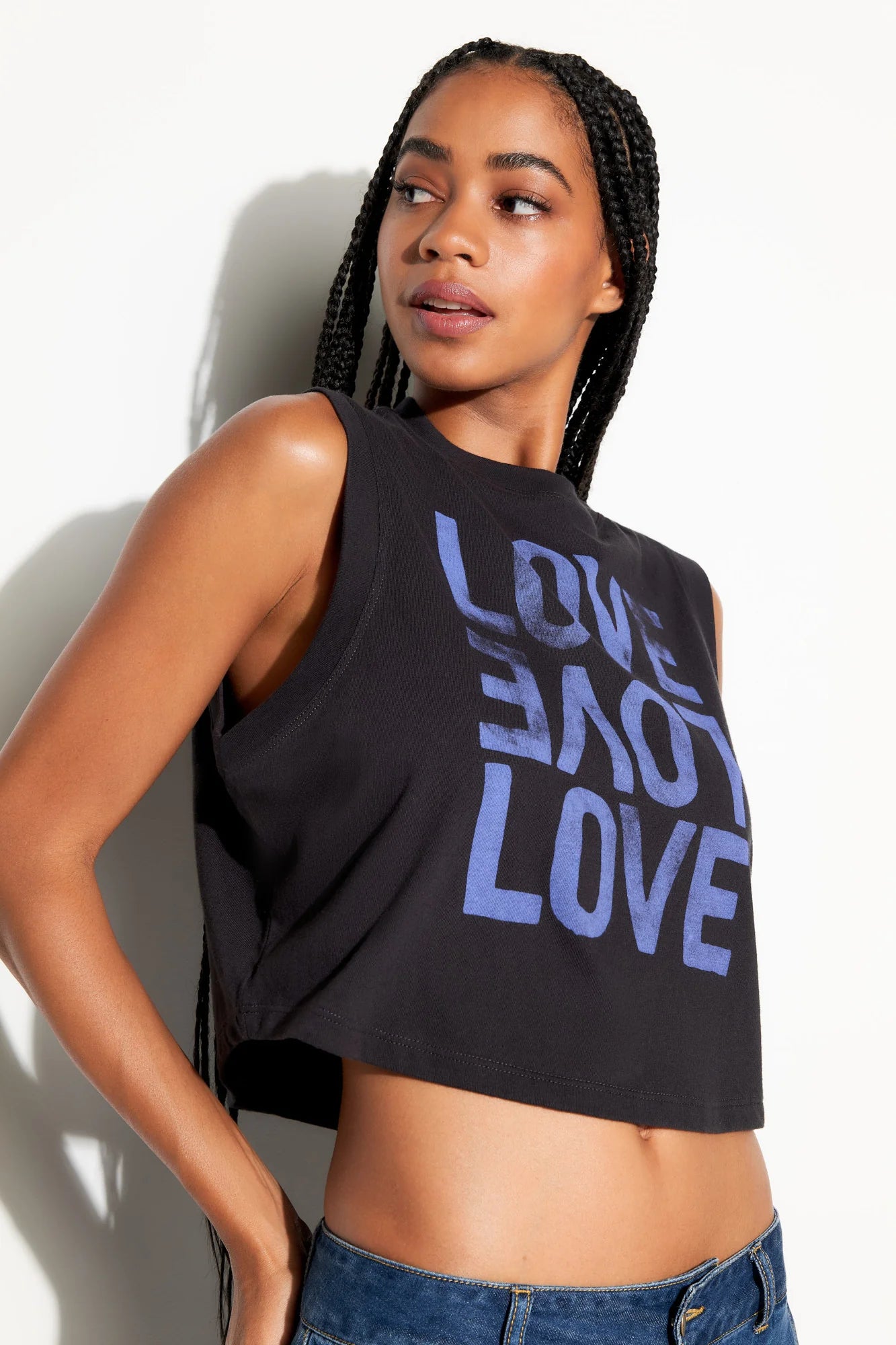 Spiritual Gangster 'Love' Crawford Crop Tank