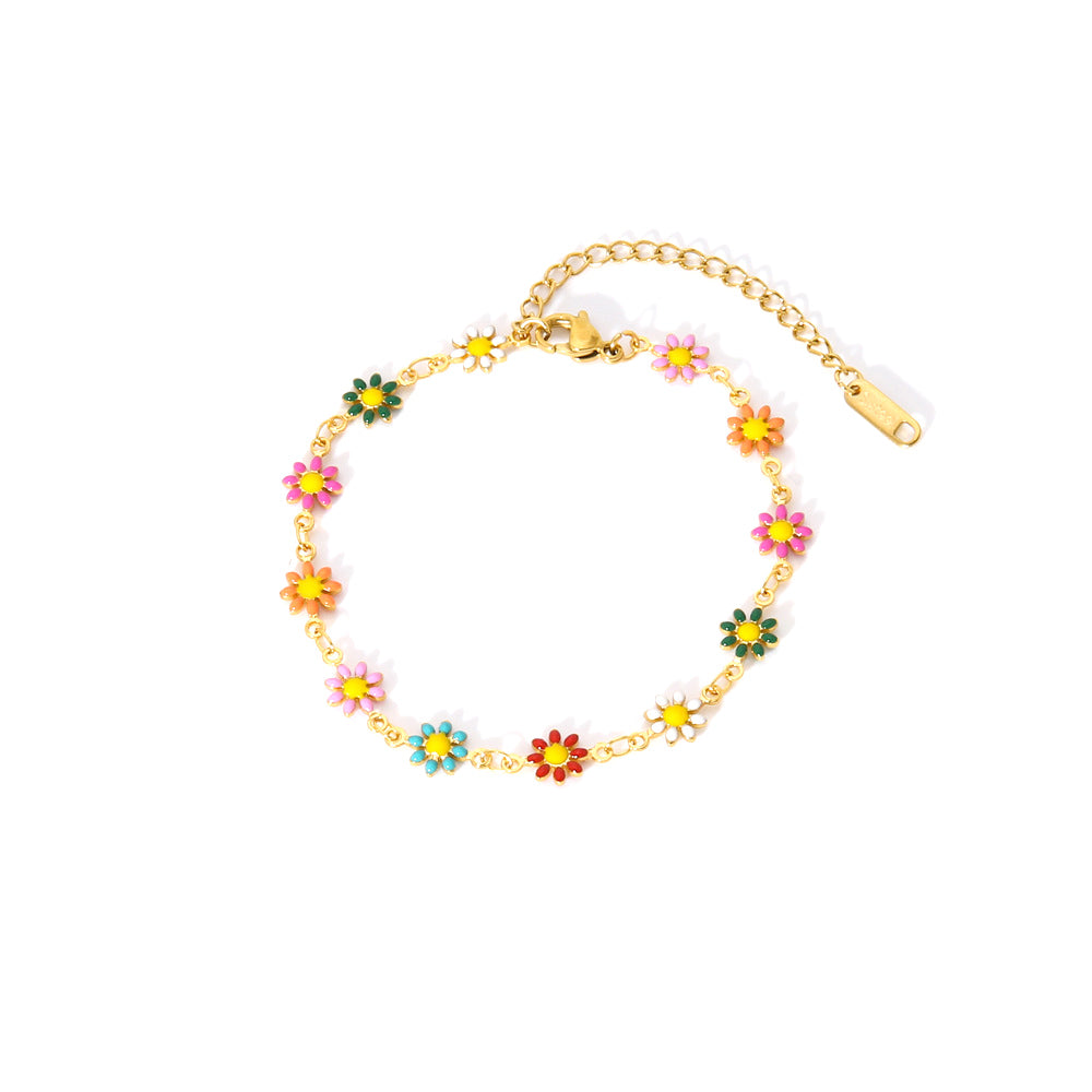 LA on the Bay Gold Daisy Bracelet