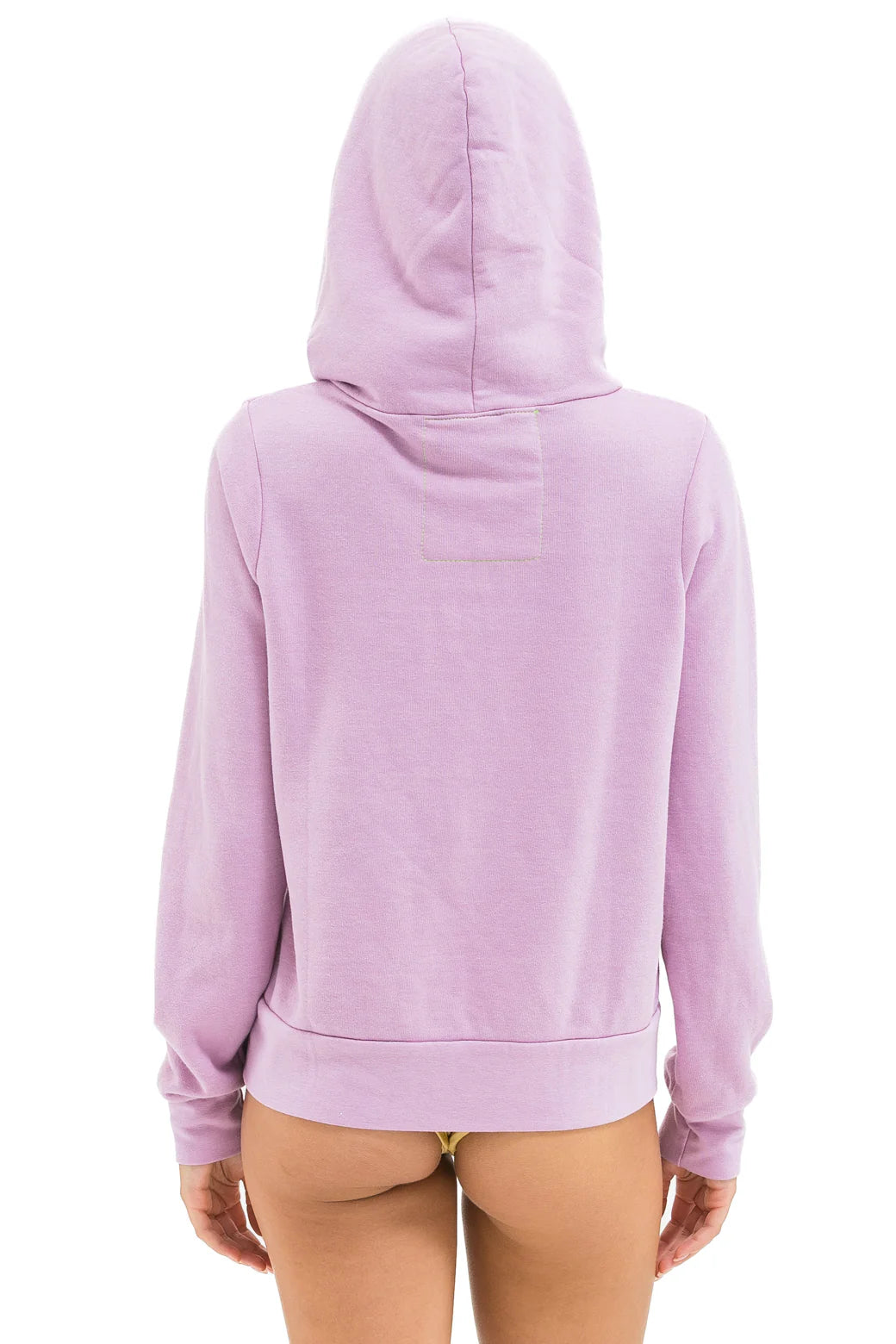 Aviator Nation Unisex 5 Stripe Hoodie - Mauve / White Neon