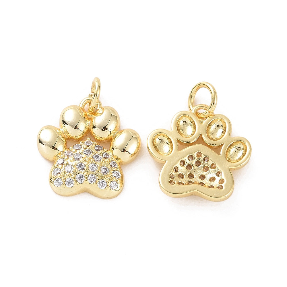 3D Paw Print Charm