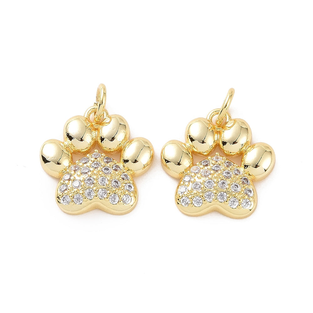 3D Paw Print Charm