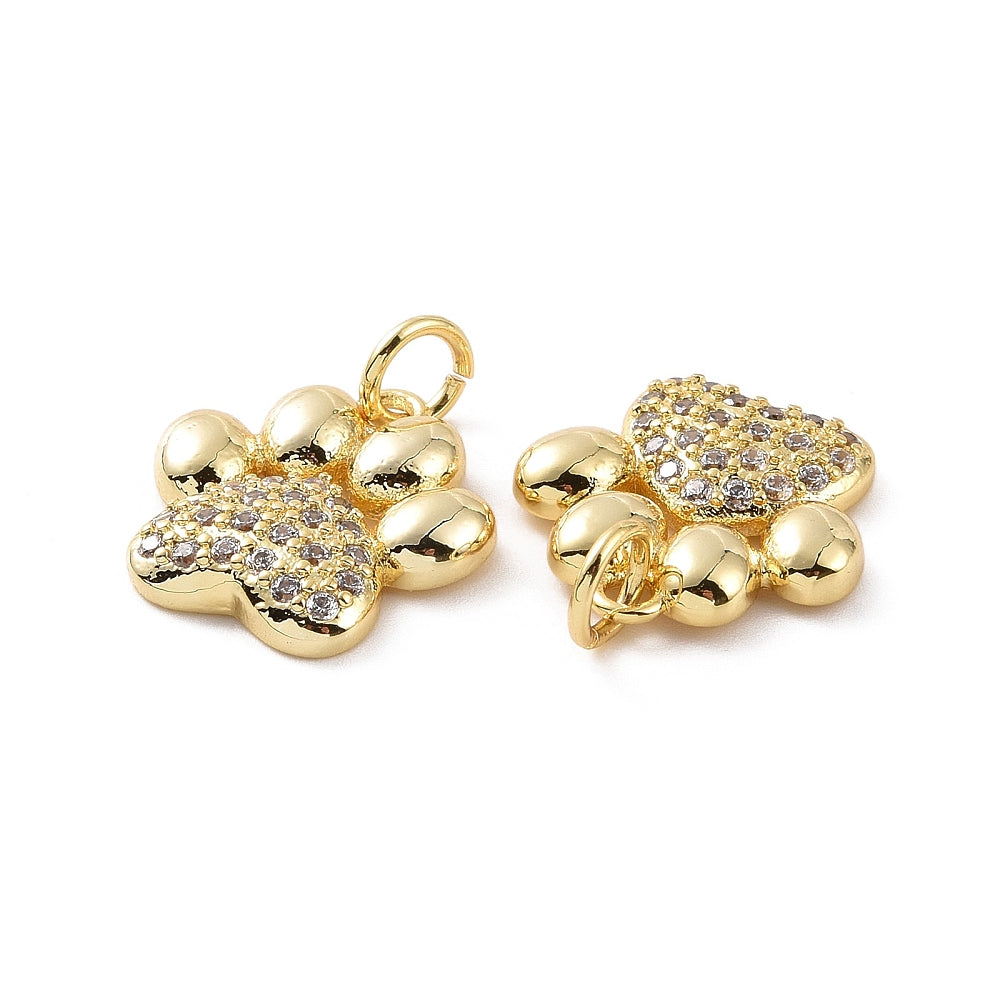 3D Paw Print Charm