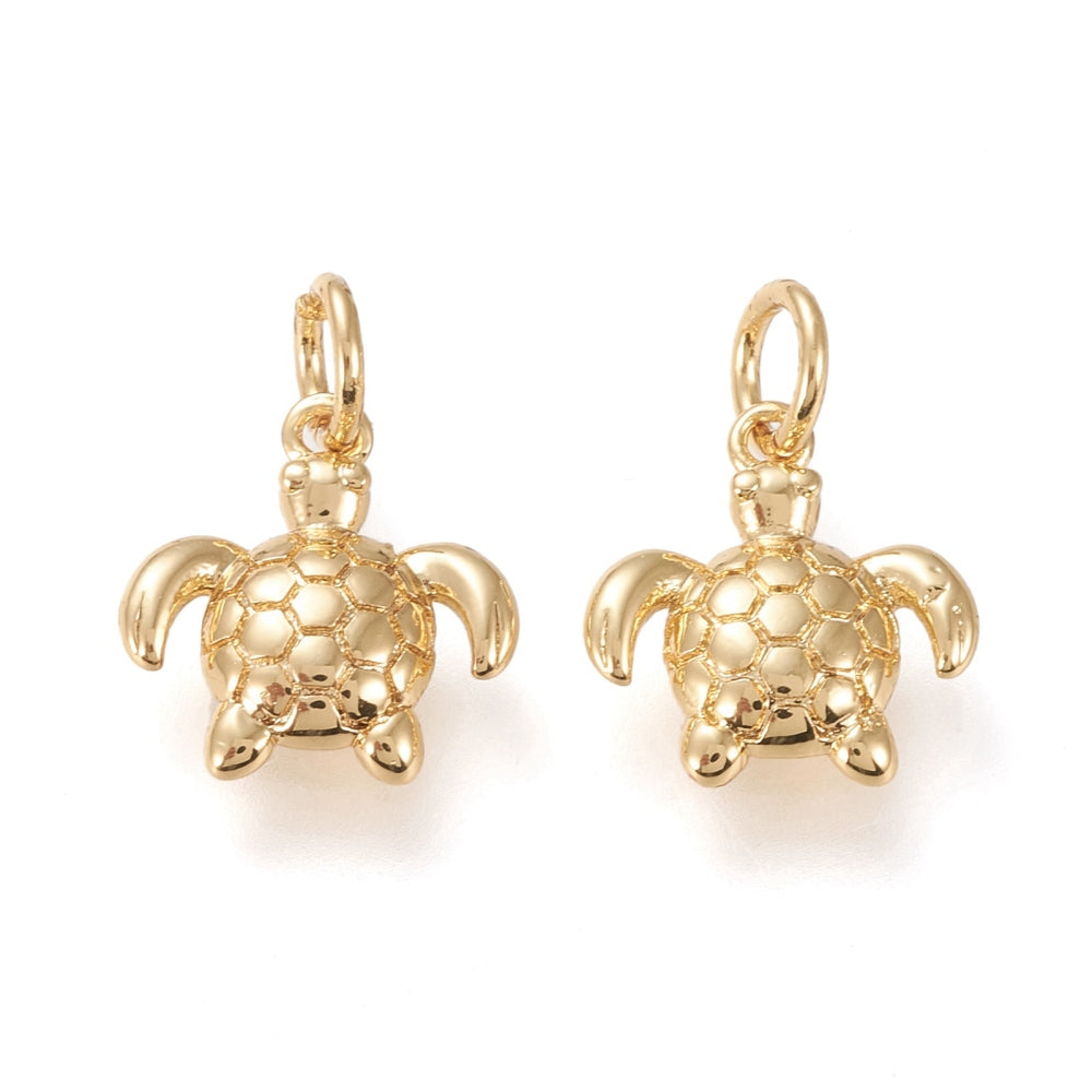 Gold Turtle Charm
