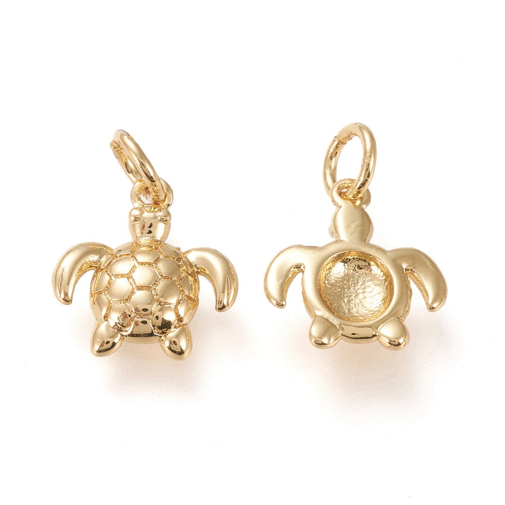 Gold Turtle Charm
