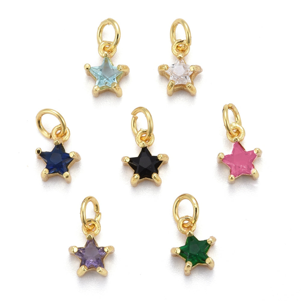 Mini Star Gemstone Charm