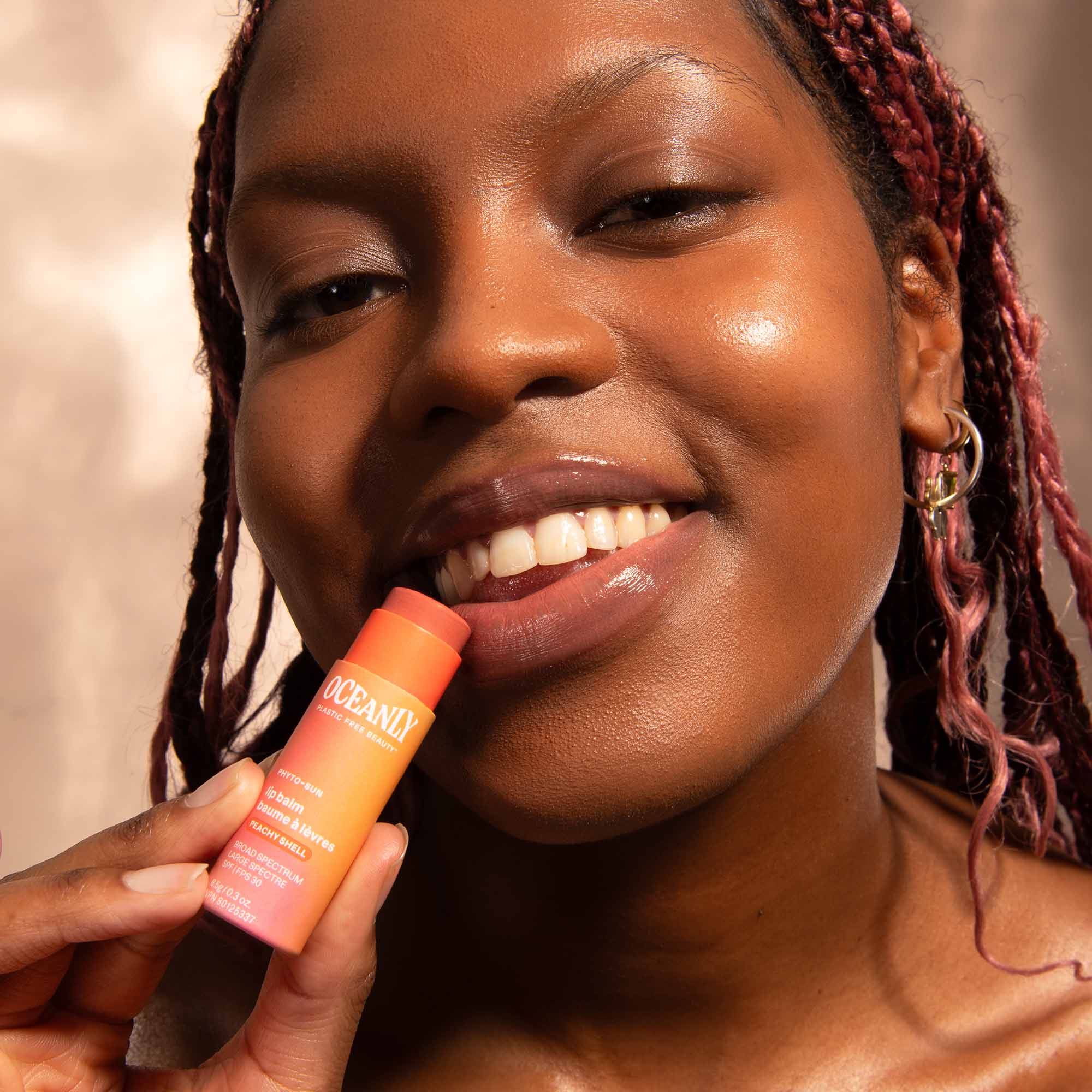 Attitude Oceanly™ Lip Balm SPF 30 with Zinc Oxide - Peachy Shell