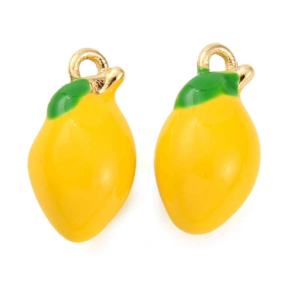 Lemon Enamel Charm