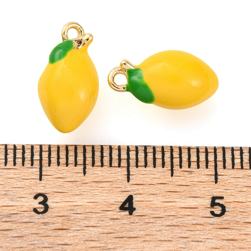 Lemon Enamel Charm