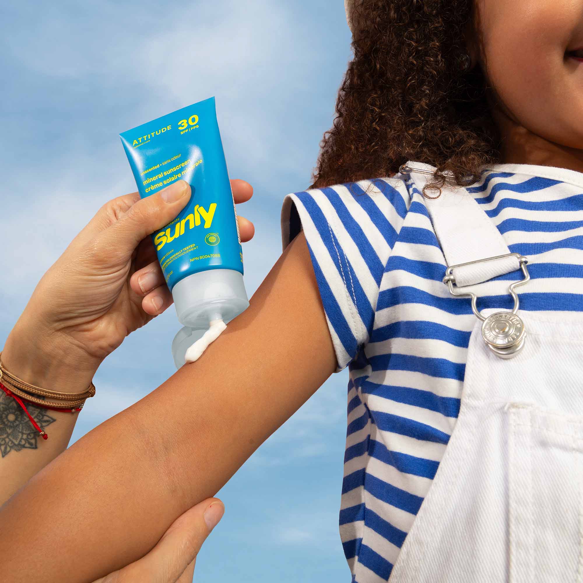 Attitude Sunly™ Mineral Sunscreen SPF 30 - Unscented Kids (75g)