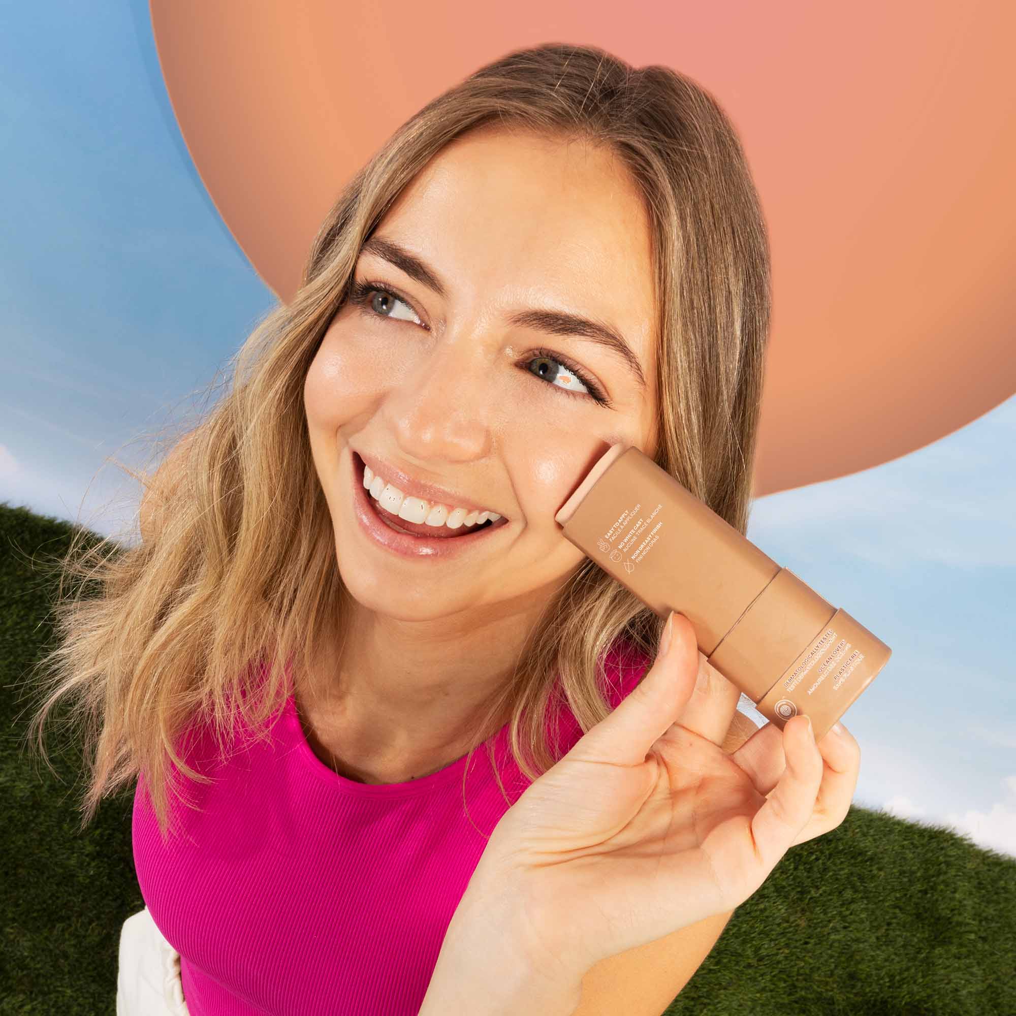 Attitude Sunly™ Plastic-Free Tinted Mineral Sunscreen Stick SPF 30 - Unscented (20g)