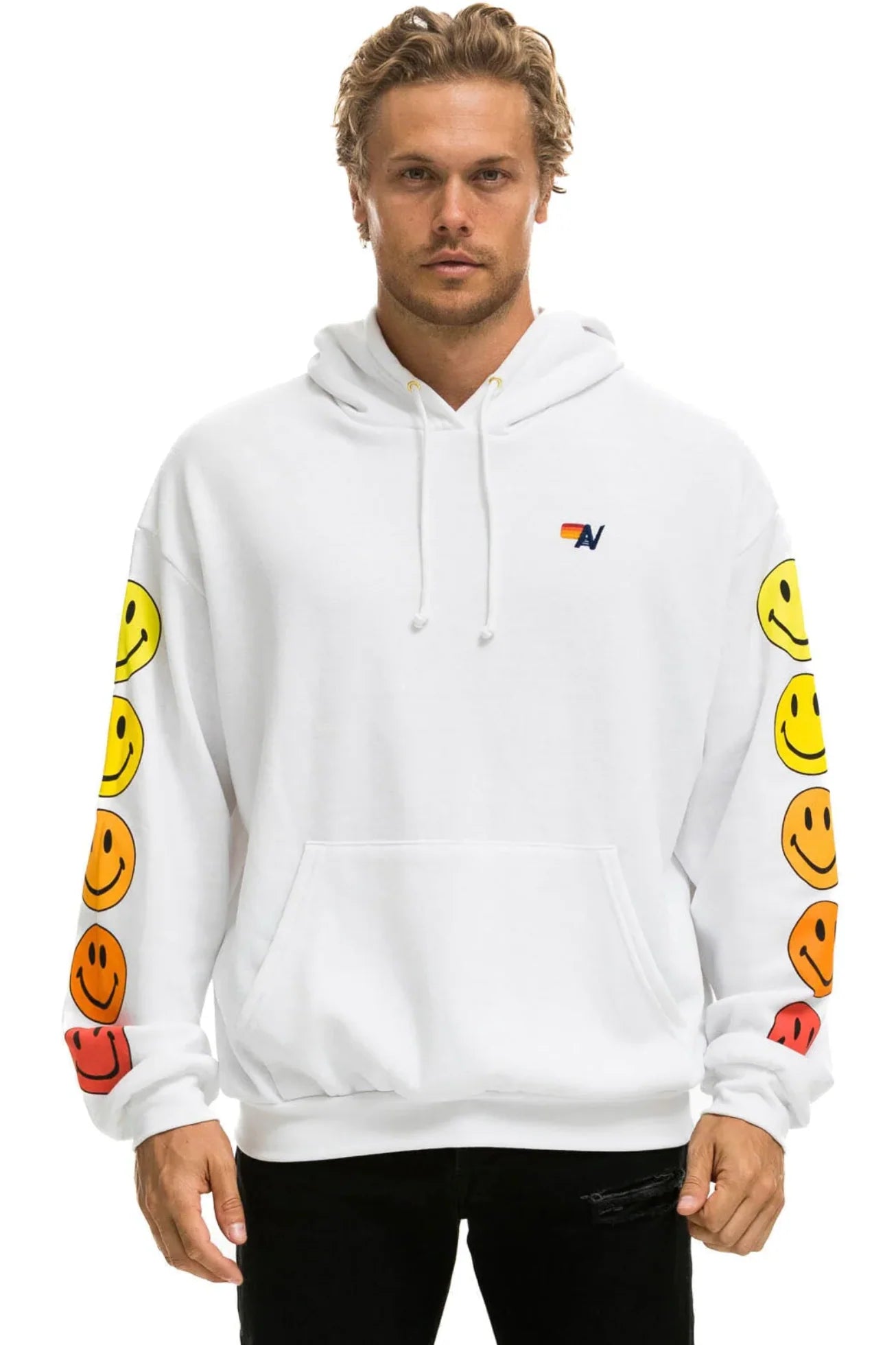 Aviator Nation Unisex Smiley Sunset Hoodie