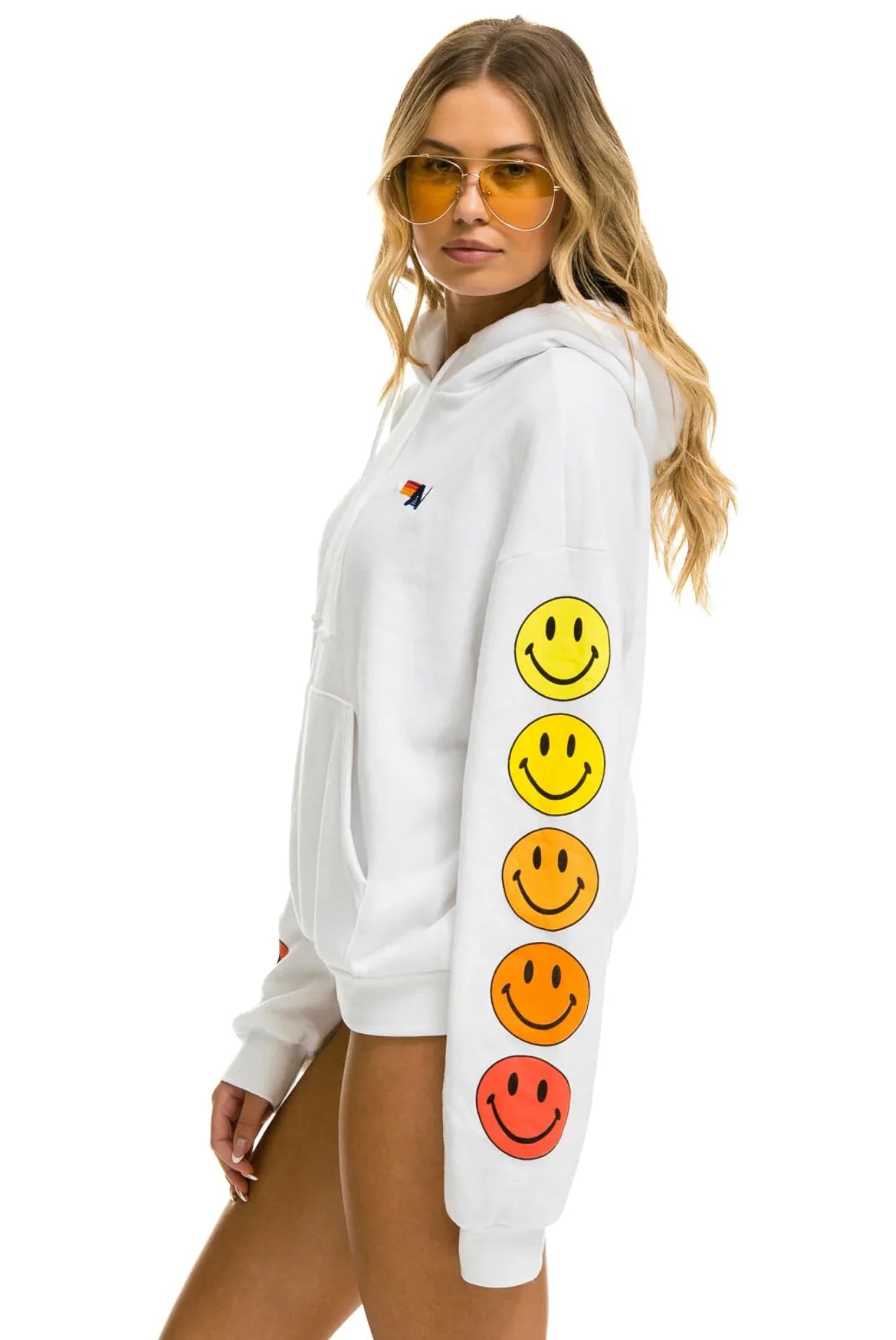 Aviator Nation Unisex Smiley Sunset Hoodie