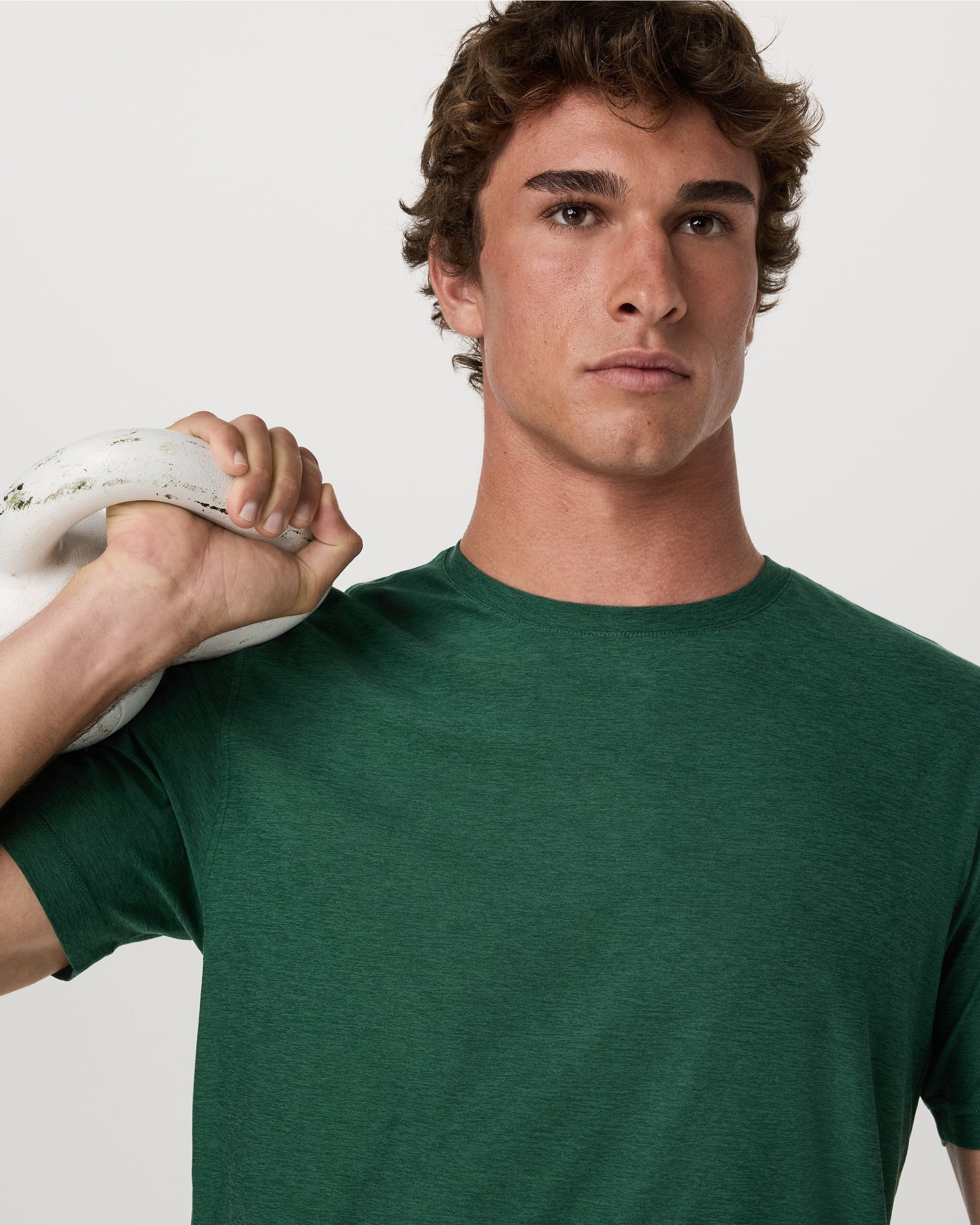 Vuori Strato Tech Tee - Viridian Heather