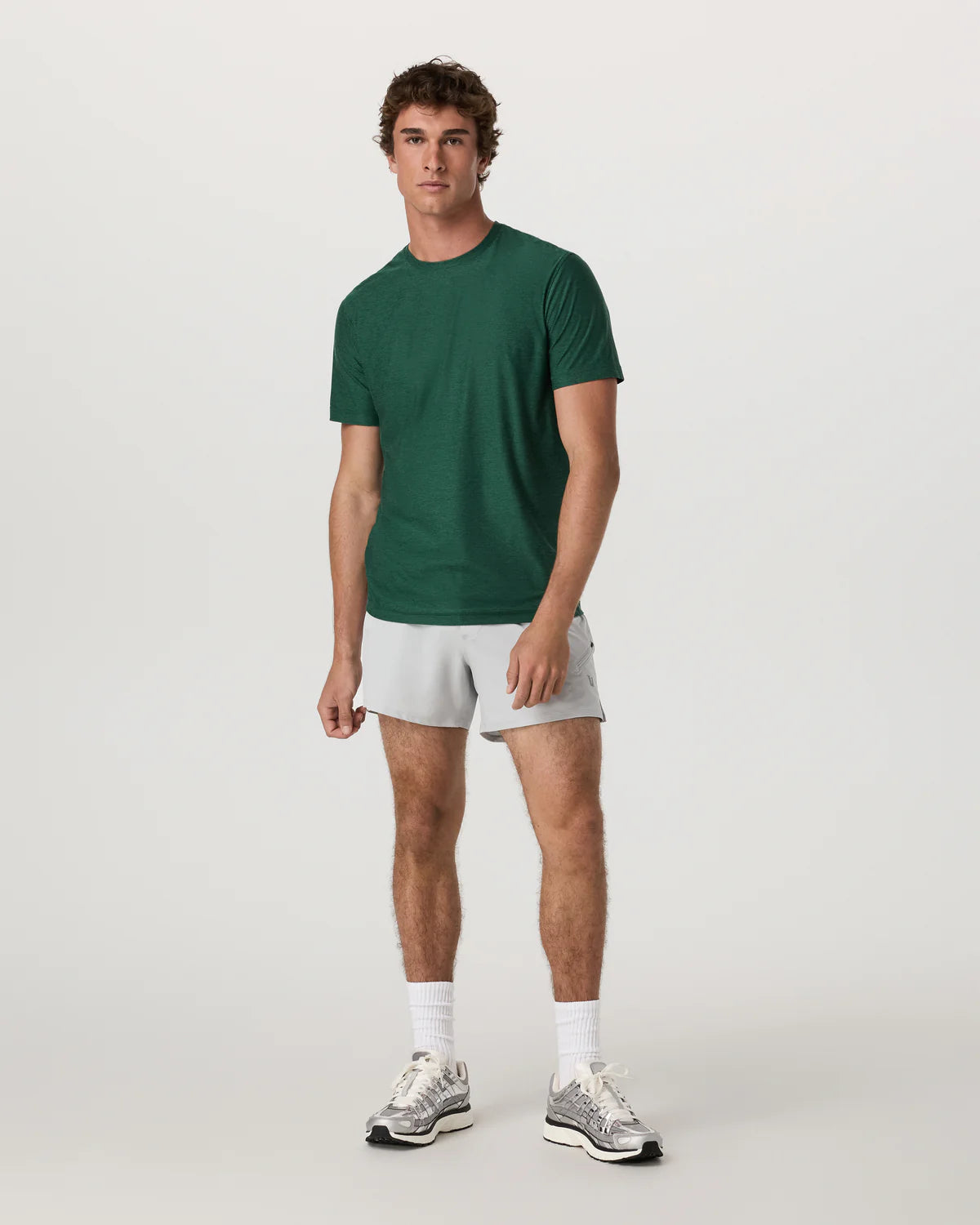 Vuori Strato Tech Tee - Viridian Heather
