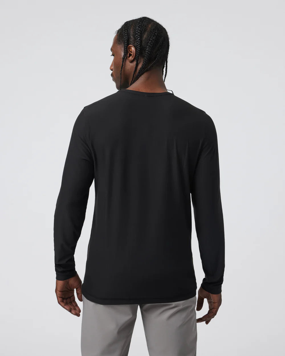 Vuori Long Sleeve Strato Tech Tee - Black