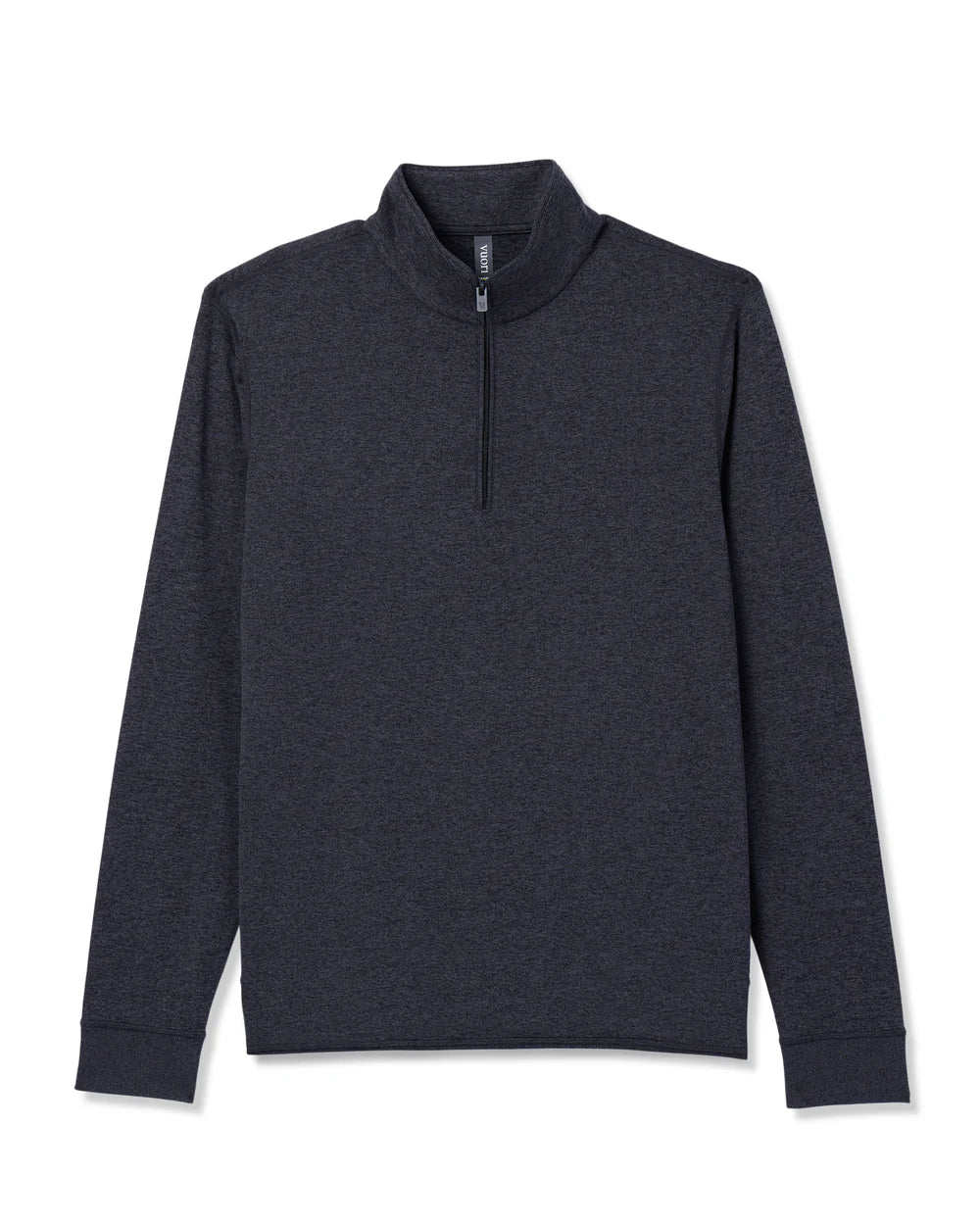 Vuori Ponto Performance Half Zip Mock Neck - Charcoal Heather