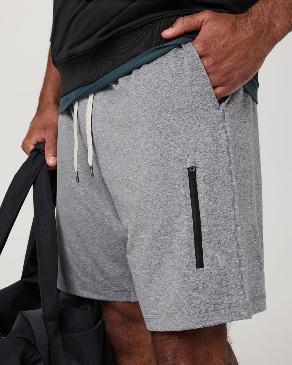 Vuori Sunday Performance Short - Grey Heather