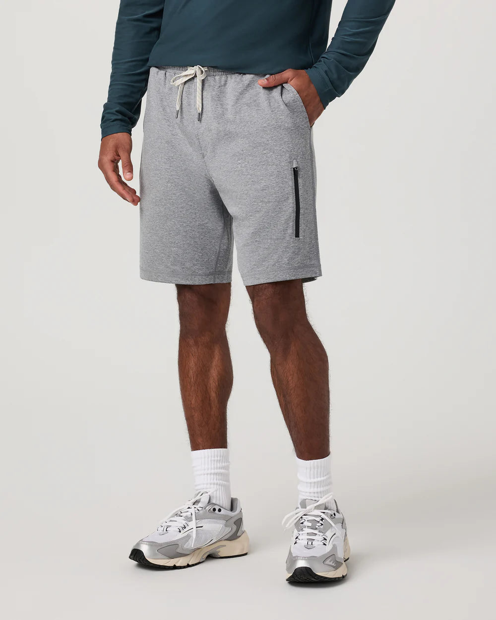 Vuori Sunday Performance Short - Grey Heather
