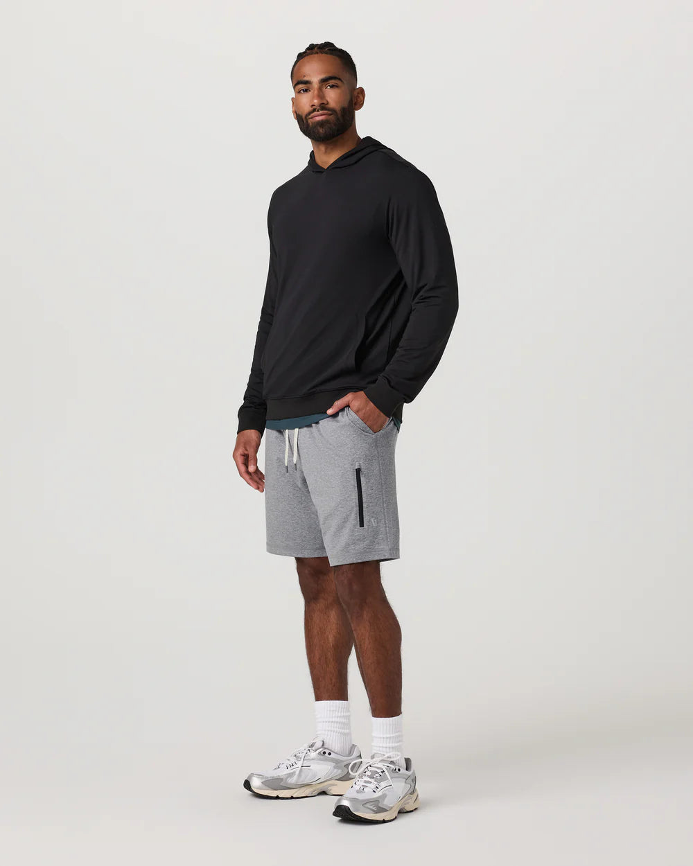 Vuori Sunday Performance Short - Grey Heather