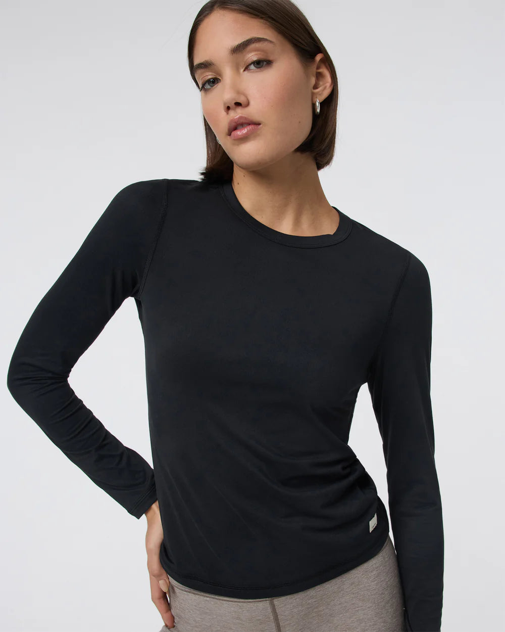 Vuori Long Sleeve Lux Crew - Black