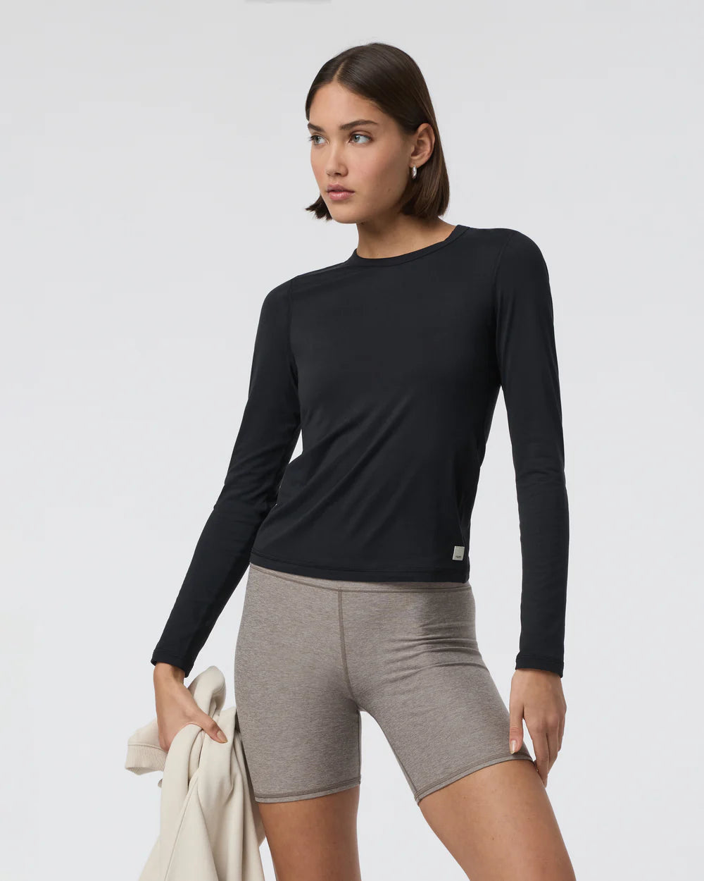 Vuori Long Sleeve Lux Crew - Black