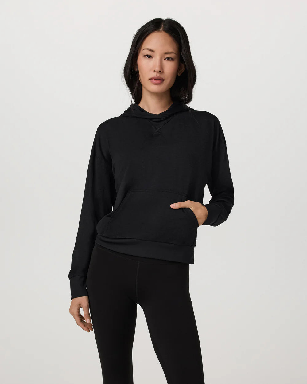 Vuori Halo Modern Pullover Hoodie - Black