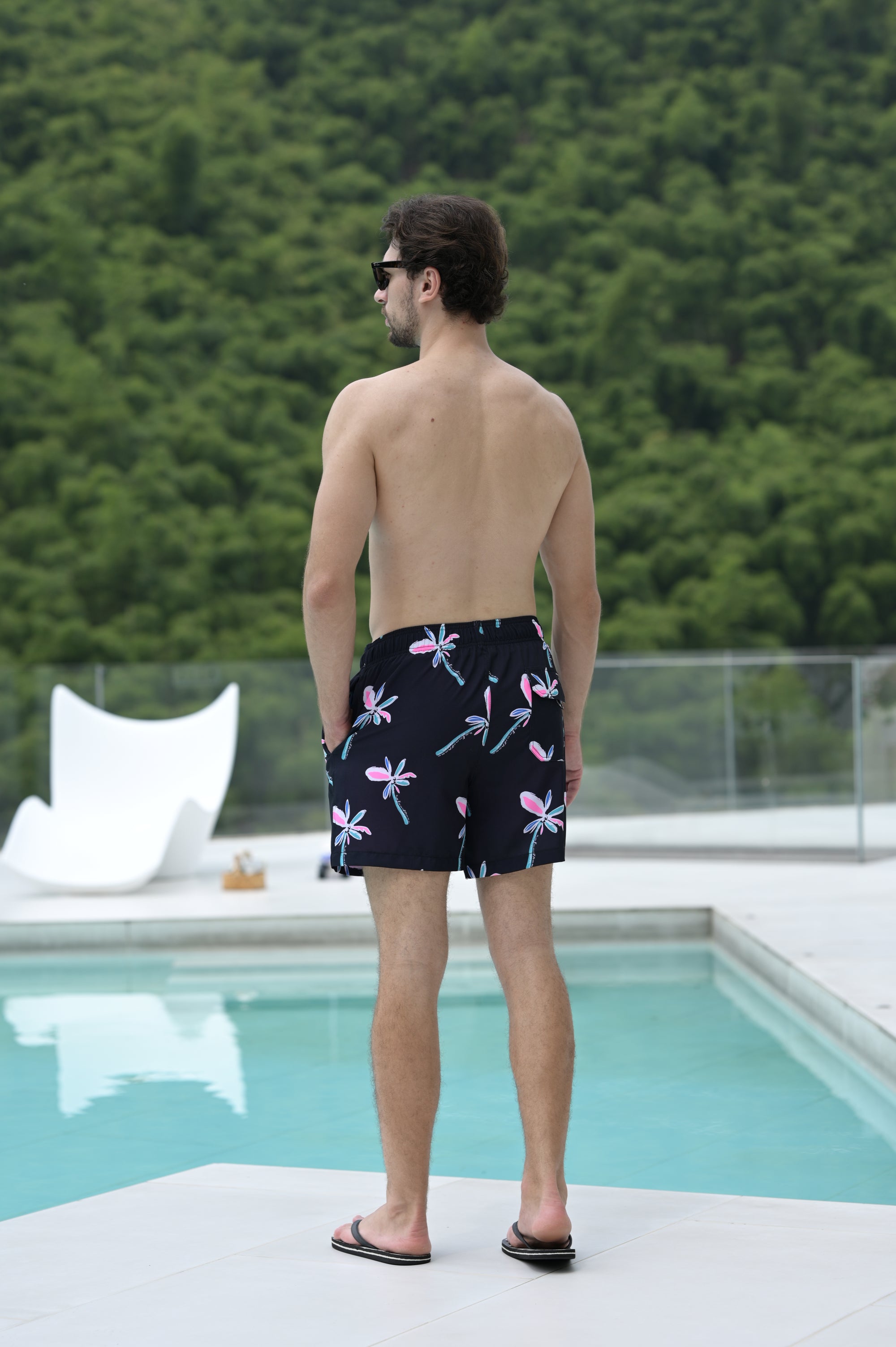 Island Haze Compression Swim Shorts - Trail
