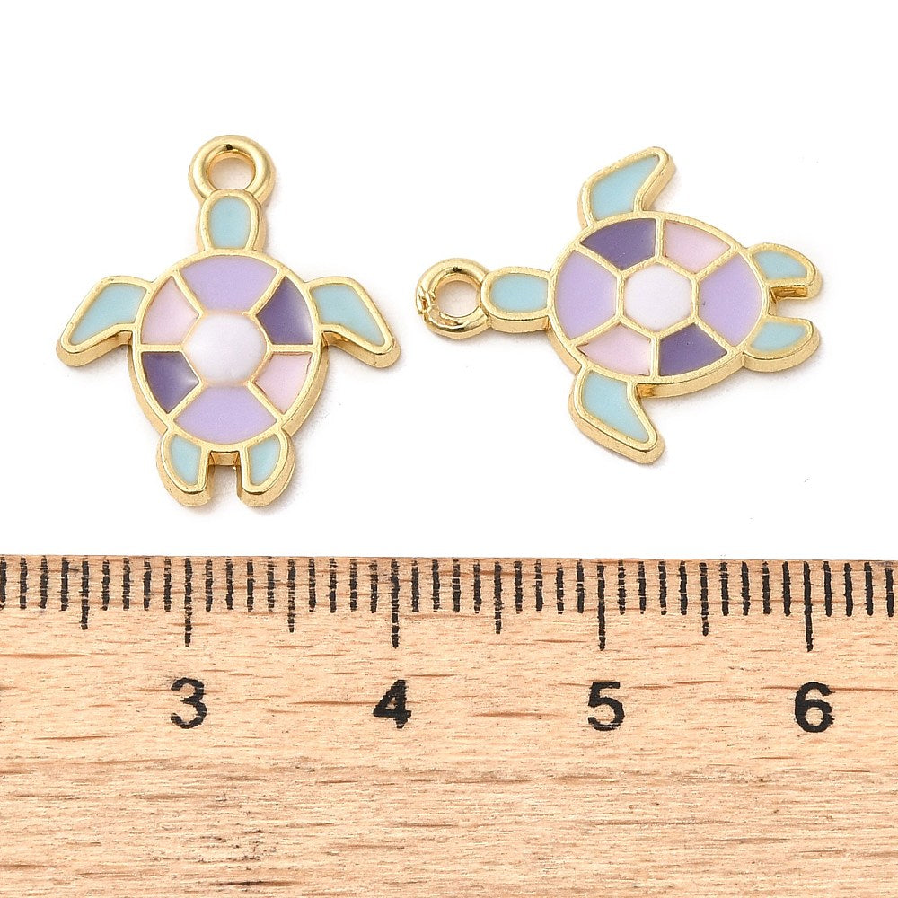 Enamel Sea Turtle Charm