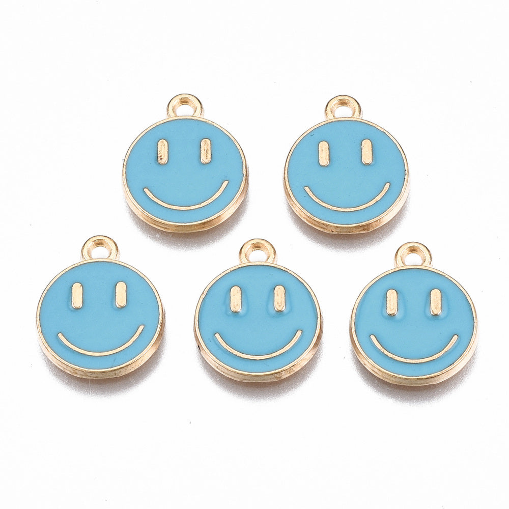 Enamel Happy Face Charm